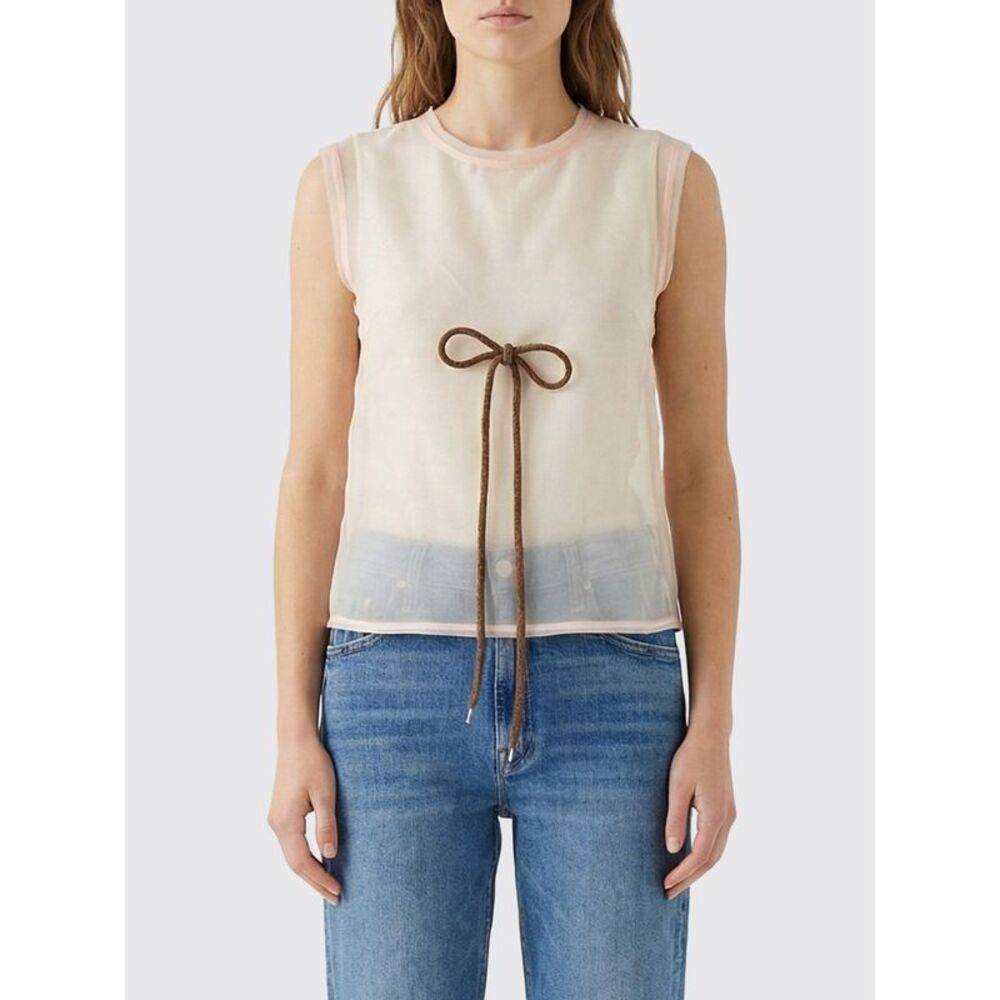 Simone Rocha Women Silk Top With Bow Simone Rocha